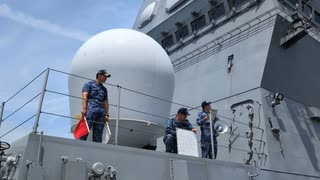 海上自衛隊　護衛艦ひゅうが　一般公開2025　手旗信号展示