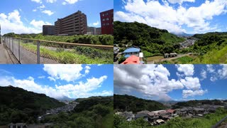 ある日の桜島（その４３６）＜常磐トンネルから登ったあたりから見える桜島（ただし噴煙に覆われてる）＞
