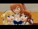 【艦これMMD】間宮、フレッチャー、ジョンストン、ヘイウッド、リチャードで「OKP」【MiluMMD】