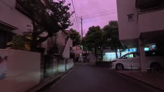 南小岩の空はむらさき色