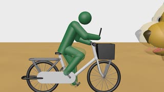 自転車でスマホ見ながら運転は超危険！ (パート2)