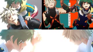 【MMDヒロアカ】エンジョイ＆α【緑谷出久】【爆豪勝己】【幼馴染】
