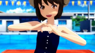 【MMD艦これ】　スパークル・ピーチ　深雪【学校プール】