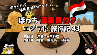 【ゆっくり】エジプト旅行記　43　豪華洋食コース料理