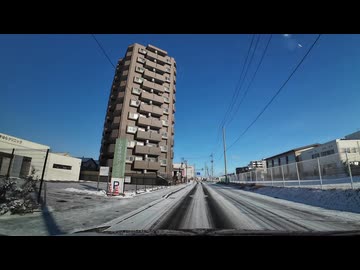 国道4号線箱堤交差点立体化を見に行くドライブ　1　南光台から国道4号線へ　マツダ２車載