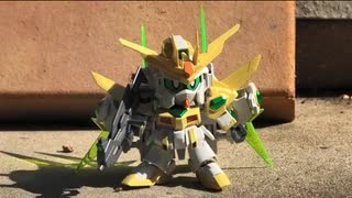 アウトドアガンプラ　BB戦士 ウイングガンダムEWとSDBF スターウイニングガンダムを作る