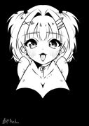 【イラスト】白黒ギャル□□【描いてみた】