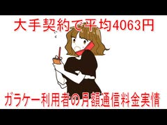 【動画News】大手契約で平均4063円…ガラケー利用者の月額通信料金実情(2025年公開版)(2025/08/08)