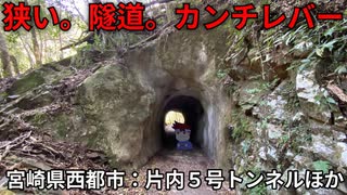 宮崎県一ツ瀬川沿いの超セマ市道と吹き付けトンネルとコンクリカンチレバー編。【バーチャルいいゲーマー佳作選】