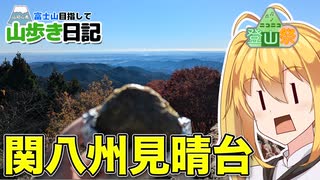 【関八州見晴台】右膝の痛みと闘いつつ、おにぎりを食い富士山を望む【ゆる登山】