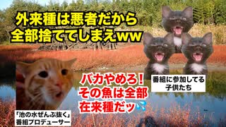 【池の水ぜんぶ抜く】専門家不在で撮影現場が大混乱！？SNSでの内部告発で大炎上した大人気番組 #猫マニ #猫ミーム