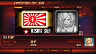 コマンダーチャレンジ4-1：Cat Fight クリア時間：5分54秒
