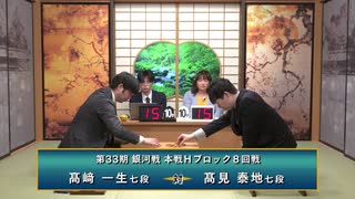 第33期 銀河戦 本戦Hブロック 8回戦 高見泰地七段 vs 高崎一生七段