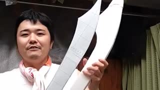 ギャクヨガ制作記、サーベル制作３日目  #コスプレ #武器 #DIY
