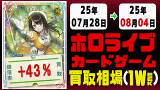 ホロカ 買取相場《102枚/週》｜07月28日～08月04日 ＜200円以上騰落＞ #ホロライブカード #ホロライブ #キュリアスユニバース #さくらみこ #角巻わため #白上フブキ #宝鐘マリン