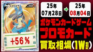 ポケカ【プロモ】買取相場《124枚/週》｜07月28日～08月04日 ＜100円以上騰落＞ #ポケモンカードゲーム