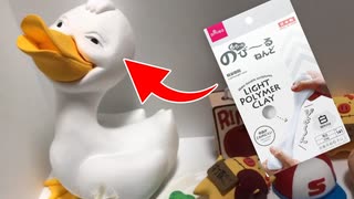 ホロライブのグッズとか欲しいけどとても高くて買えないので100均で買える粘土で作りました