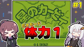 【初代星のカービィ】体力1＆EXモード攻略 #1