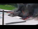 リサイクルの倉庫でコロナで1万本入荷していた消毒用のハンドジェル（500ml）が燃える火事　福岡・久山町