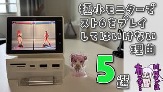 極小モニターでスト6をプレイしてはいけない理由５選！【STREET FIGHTER 6（ストリートファイター6）/Hagibis 3.5インチミニモニター】