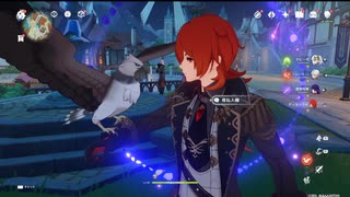 原神　雷電将軍＆ディルック＆ナヒーダでデイリー任務#５３６。地脈の花