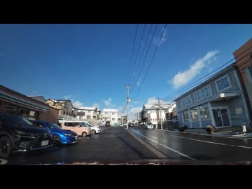 国道4号線箱堤交差点立体化を見に行くドライブ　8　安養寺付近から南光台のセブン戻り　マツダ２車載　2025　0208