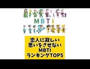恋人に寂しい思いをさせないMBTIランキングTOP5