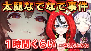 ハコス｜ふとももナデナデ事件【ホロライブ/紫咲シオン/癒月ちょこ/大空スバル/戌神ころね/ハコス・ベールズ/風真いろは/ホロライブ切り抜き/切り抜き/clip】