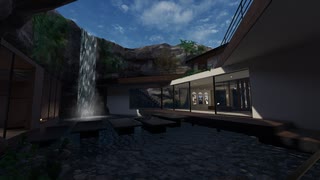 【VRChatワールド紹介】滝の隠れ家 -Waterfall Hideout-