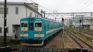 JR九州・筑肥線 103系の発車（普通・唐津行き）