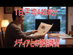 【動画News】1日平均440.0分…メディアとの接触時間(2025年公開版)(2025/08/11)