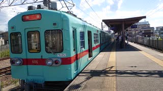 西鉄貝塚線・西鉄600系の発着（普通・西鉄新宮行き）(普通・西鉄貝塚行き)