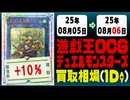 遊戯王 買取相場《128枚/1日》｜08月05日～08月06日 ＜100円以上騰落＞ #遊戯王OCG #DOOMOFDIMENSIONS #デュエリストアドバンス #黒魔導HERO御巫