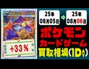 ポケカ 買取相場《138枚/1日》｜08月05日～08月06日 ＜200円以上騰落＞ #ポケモンカードゲーム #メガブレイブ #メガシンフォニア #ロケット団の栄光
