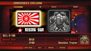 コマンダーチャレンジ5-1-1：Kill-A-Ton クリア時間：3分16秒