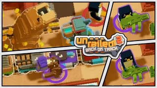 【Unrailed!2 BACK ON TRACK】カーゴ渓谷で爆走！突撃サンドワーム邸！ワニ上げ下げペンギン登場！俺タレットアンチになるところだった～（手遅れ）【PRAZOKS】