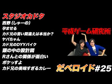 スタジオカドタ だべロイド#25