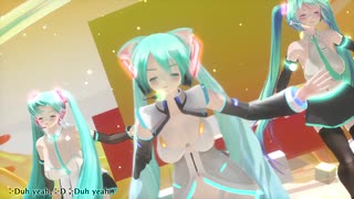 【MMD】テレパシ(せぶ子様版)をらぶ式ミクKKC＆おんだ式ミク＆Tda式大人ミクで【sdPBR480】