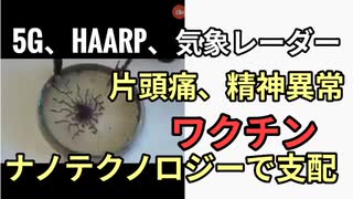 5G、HAARP、気象観測レーダーで365日24時間電磁波あてられ片頭痛、疲労、目の疲れ、耳鳴りなどになる。5Gとナノテクノロジーで支配