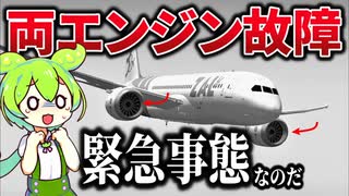【フライトシム】両エンジン停止の緊急事態！ずんだもんは緊急着陸できるのか⁈【FlightGear】ZAL / ずんだ航空（ゼロ航空グループ）