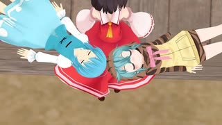 【東方ＭＭＤ】博麗霊夢の膝の上　ツチノコ(けものフレンズ)と多々良小傘