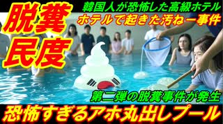 【韓国脱糞民度】恐怖すぎるアホ丸出しプール第二弾、高級ホテルで起きた汚ねー事件数々の事件！