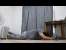 腹筋トレーニング100回 アブローラー100回　トレーニング風景 筋トレ