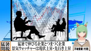 【動画News】2025年7月景気ウォッチャーは現状上昇・先行き上昇(2025/08/08)