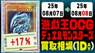 遊戯王 買取相場《102枚/1日》｜08月07日～08月08日 ＜20円以上騰落＞ #遊戯王OCG #DOOMOFDIMENSIONS #デュエリストアドバンス #黒魔導HERO御巫