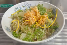マルちゃん　東洋水産　醤油　白菜　ネギ　ラーメン　ニンニク　料理