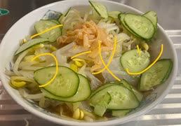 マルちゃん　東洋水産　醤油　冷麺　白菜　ネギ　ラーメン　ニンニク　料理