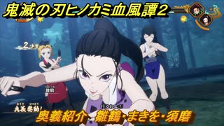 鬼滅の刃ヒノカミ血風譚２　奥義紹介　雛鶴・まきを・須磨　＃１６１
