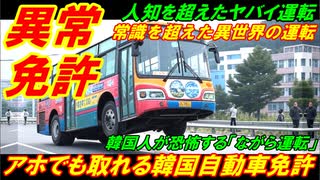【韓国異常免許】アホでも取れる韓国自動車免許、常識を超えた異世界の運転！