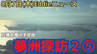 夢洲探訪２ー５　快調に進むIRの建設現場　万博開催中の躊躇なし　エリア内の道路？が出来てきていたり、クレーンも更に増えている感じ　北側のウォーターフロントゾーンも進捗